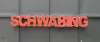 Artikelbild 1 des Artikels “Großbuchstaben - SCHWABING auf Metallrahmen Höhe ca. 50cm. “